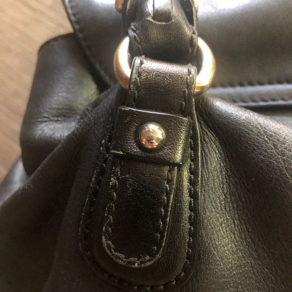 Salvatore Ferragamo Gancini Metal Fittings Leather Tote Bag. - Picture 7 of 16